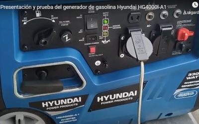 Presentación y prueba del generador de gasolina Hyundai HG4000l-A1